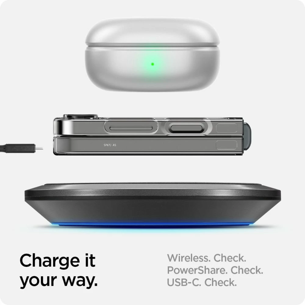 Mbështjellës Spigen AirSkin për Samsung Galaxy Z Flip 6, Transparent