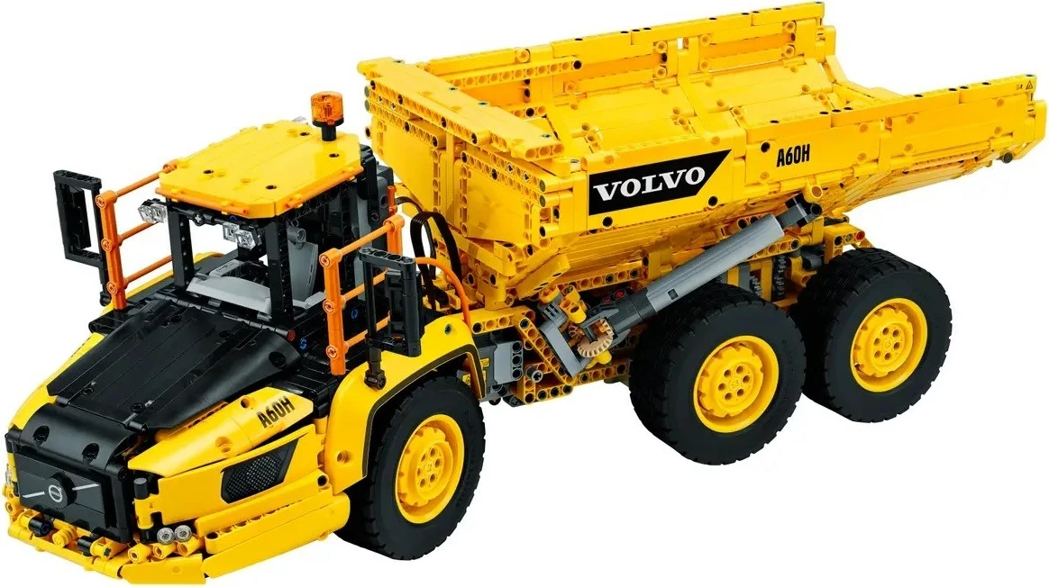 Set LEGO Technic Volvo 6x6 Articulated Hauler 42114, Verdhë