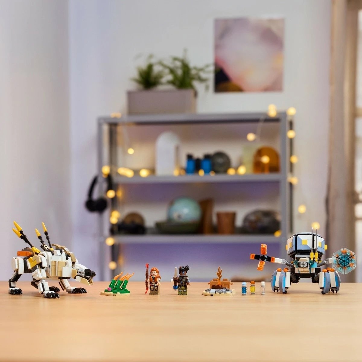 Set LEGO Horizon Adventures 77037, Aloy dhe Varl kundër Crab-Lizard dhe Buzzsaw, 768 pjesë