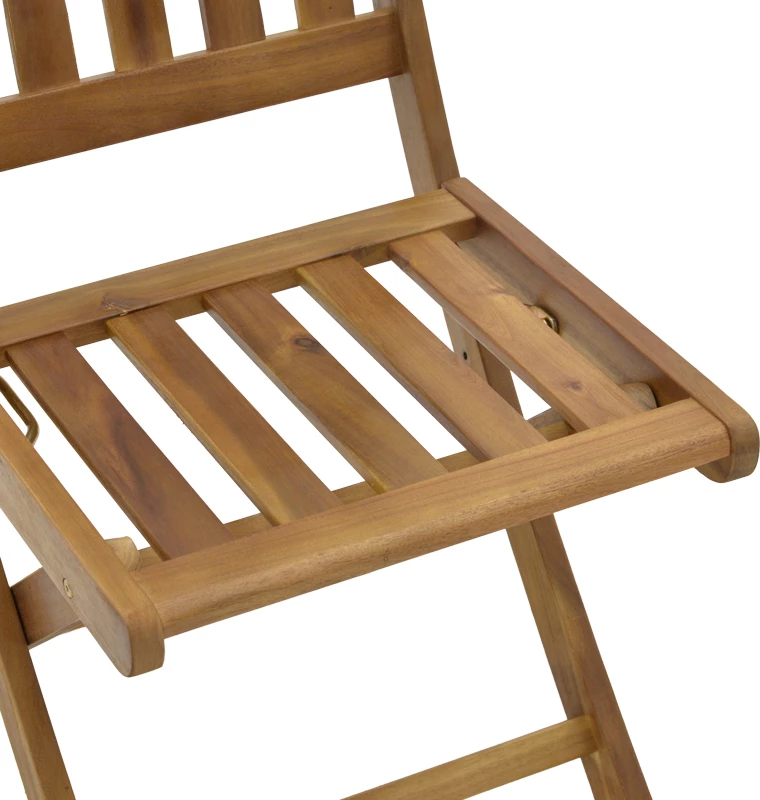 Karrige palosëse Elijie, dru akacie, ngjyrë natyrale, 45x62x90cm