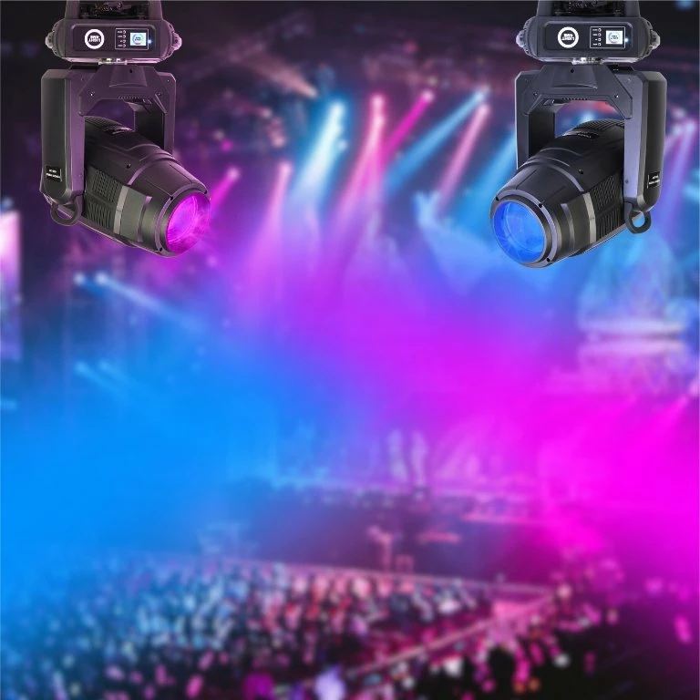Kokë lëvizëse LED hibride LIGHT4ME Venom Hybrid 450 CMY 450W, Spot/Beam, Zoom 3-30°, DMX 26ch, e zezë