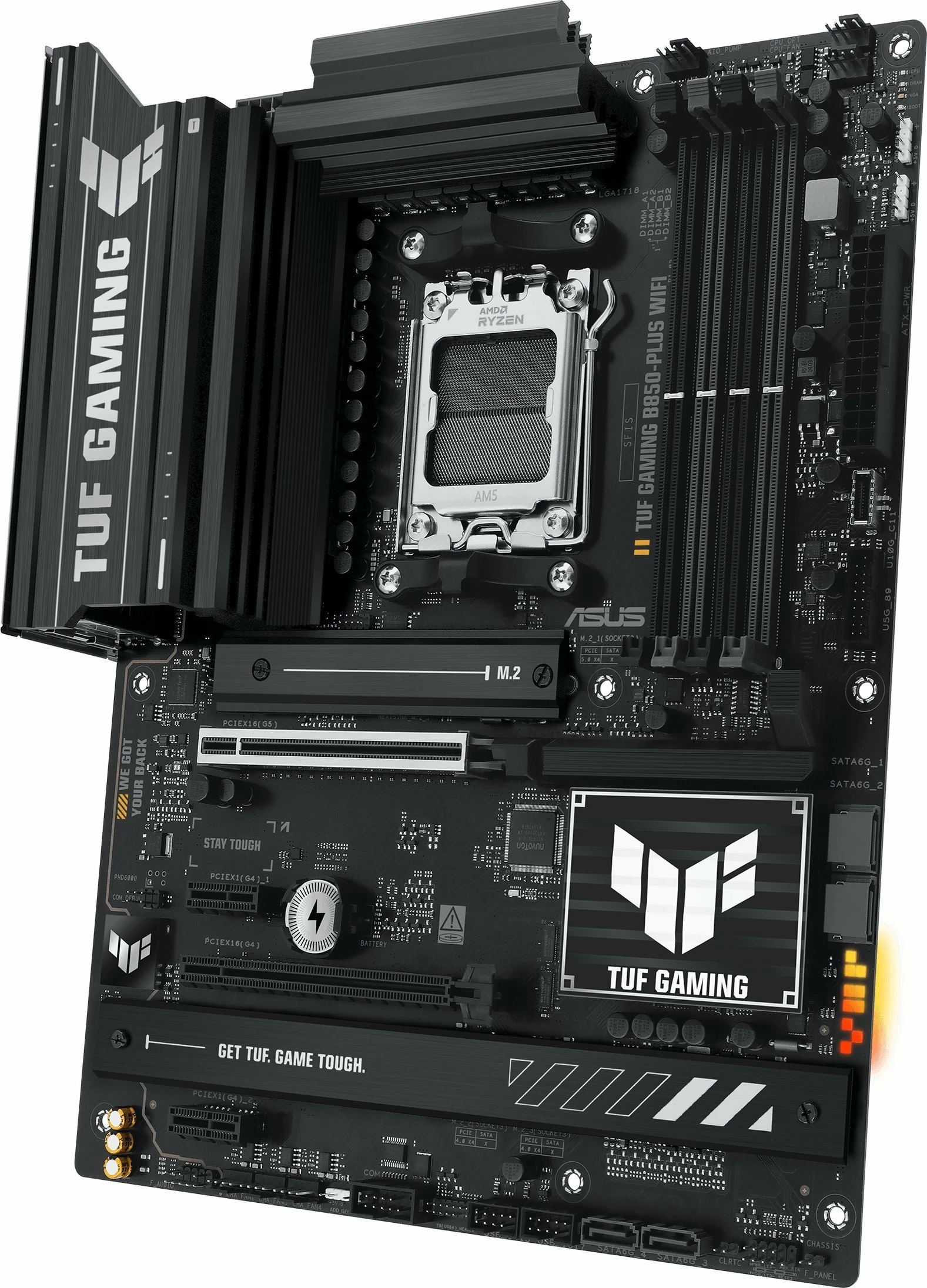 Pllakë amë Asus TUF GAMING B850-PLUS WIFI, AM5, ATX, DDR5, Wi‑Fi 7