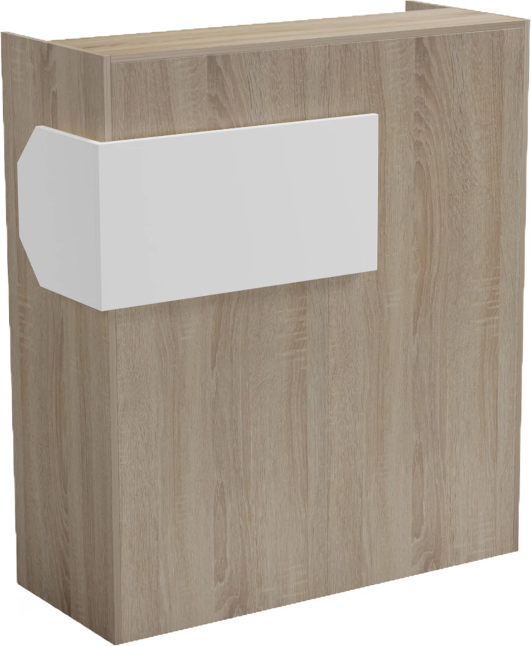 Banak recepsioni GAND, ngjyrë sonama/e bardhë, me LED, FH2154.01, 95.5x40x110cm