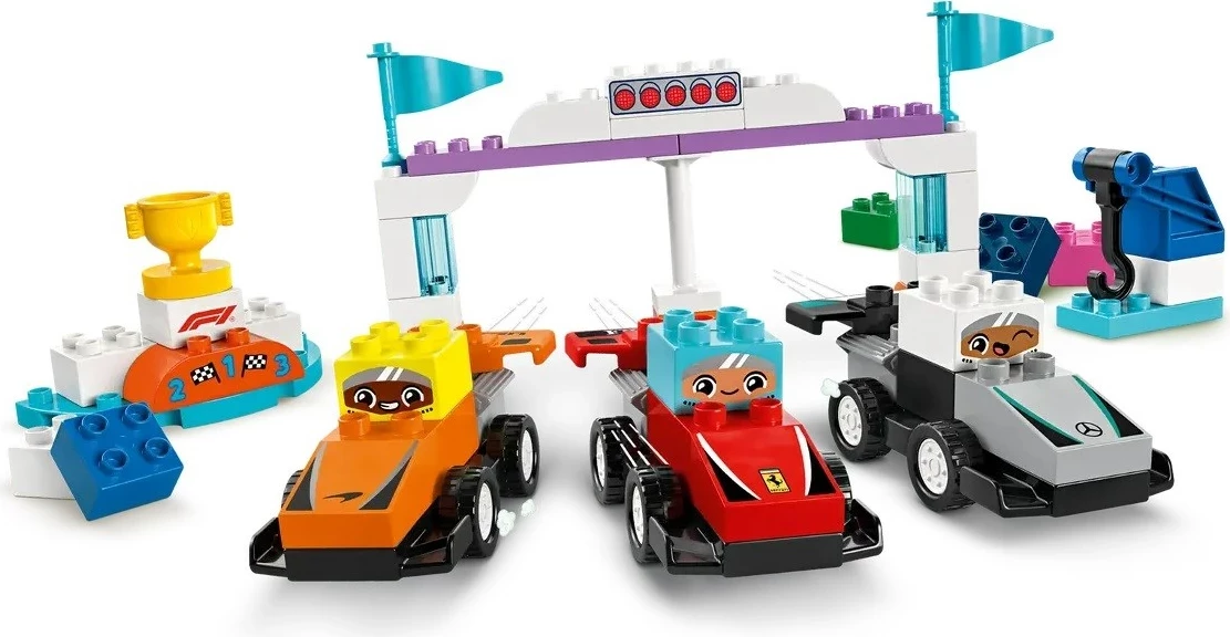 Set LEGO DUPLO 10445, Vetura garuese F1 dhe shoferë