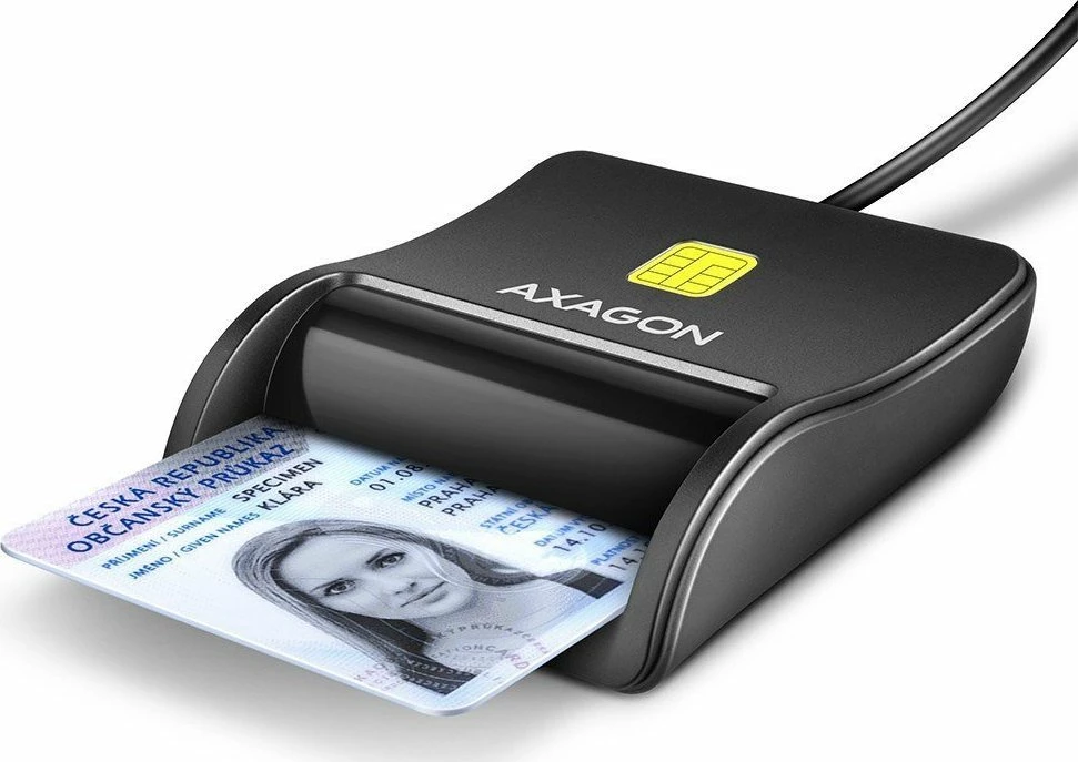 Lexues kartele Smart/ID Axagon CRE-SM3N USB 2.0, i zi