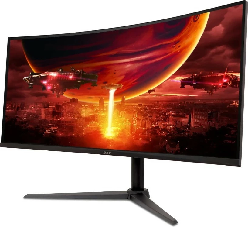 Monitor Acer ED340CUS3BMIIPX, 34", VA, UWQHD, 144Hz, Curved, FreeSync Premium, zi