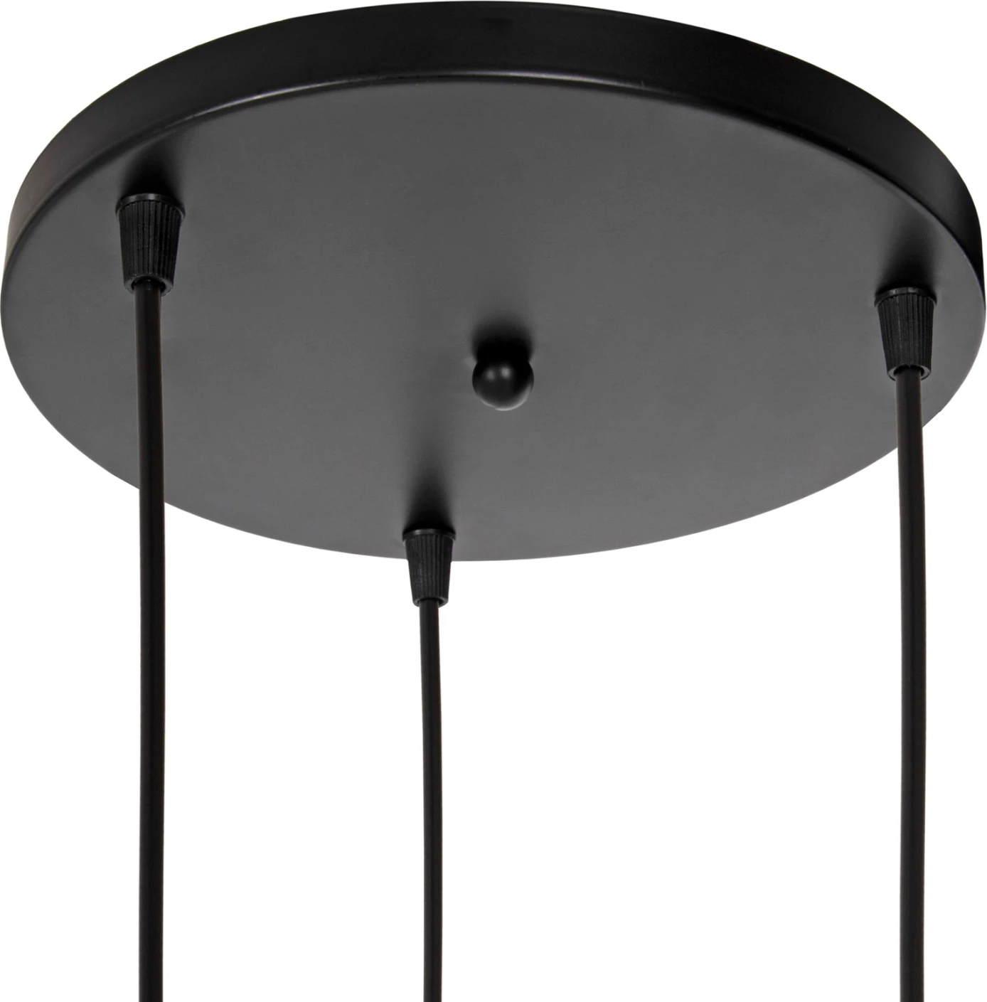 Llambë varëse tavani, FH4076, 3-drita, metal i zi, Φ23x122Hcm