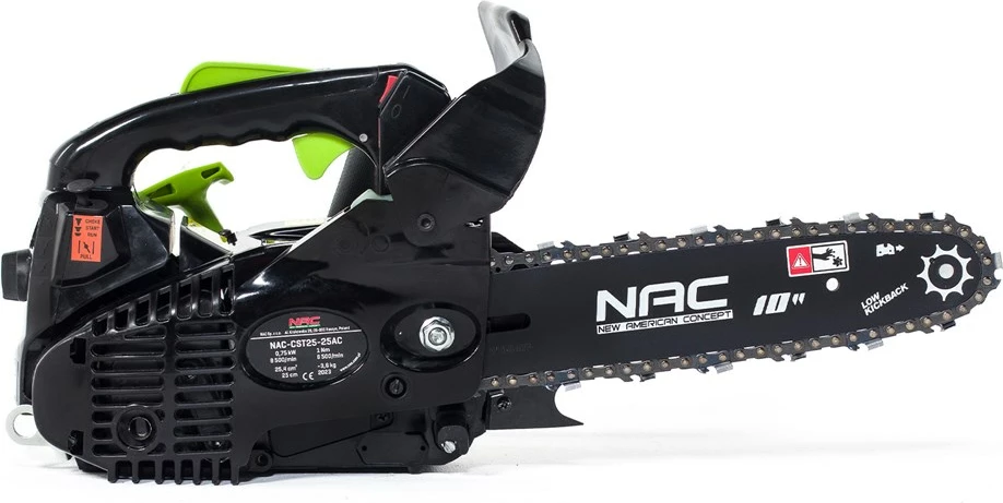 Sharrë zinxhiri me benzinë NAC CST25-25AC, 25 cm, 750 W, e zezë