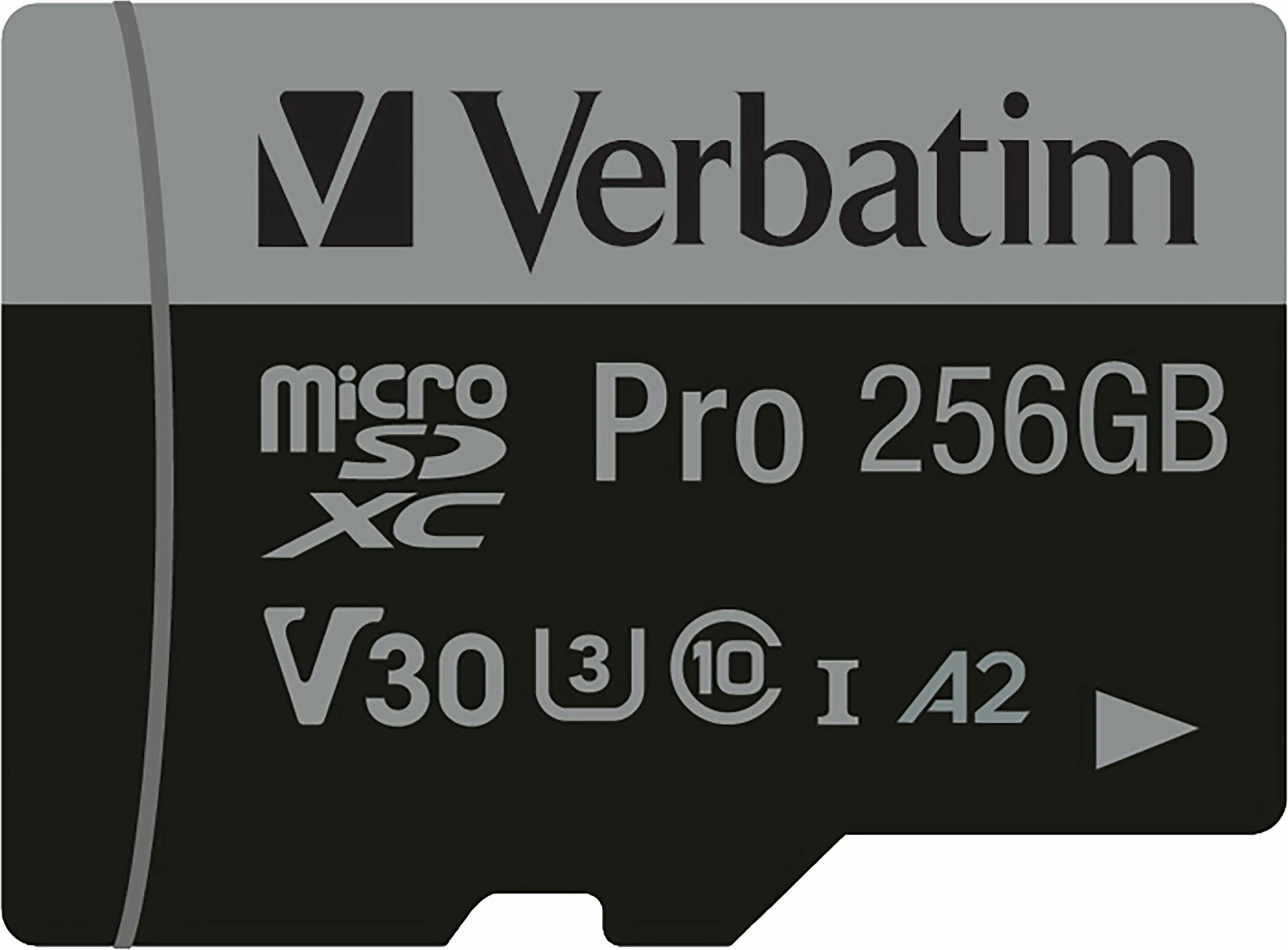 Kartelë MicroSDXC Verbatim Pro U3 256GB, e zezë