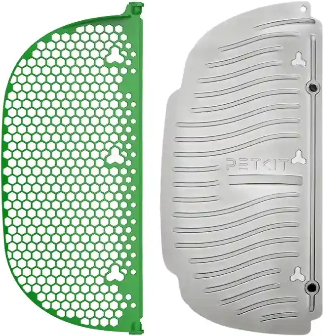 Set sitë magnetike dhe lopatë për rërë mace, Petkit P99023, për Pura Max / Pura Max 2 / Purobot Max Pro, e gjelbër dhe gri