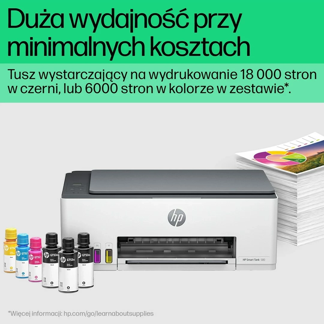 Printer HP Smart Tank 580, All-in-One, Gri