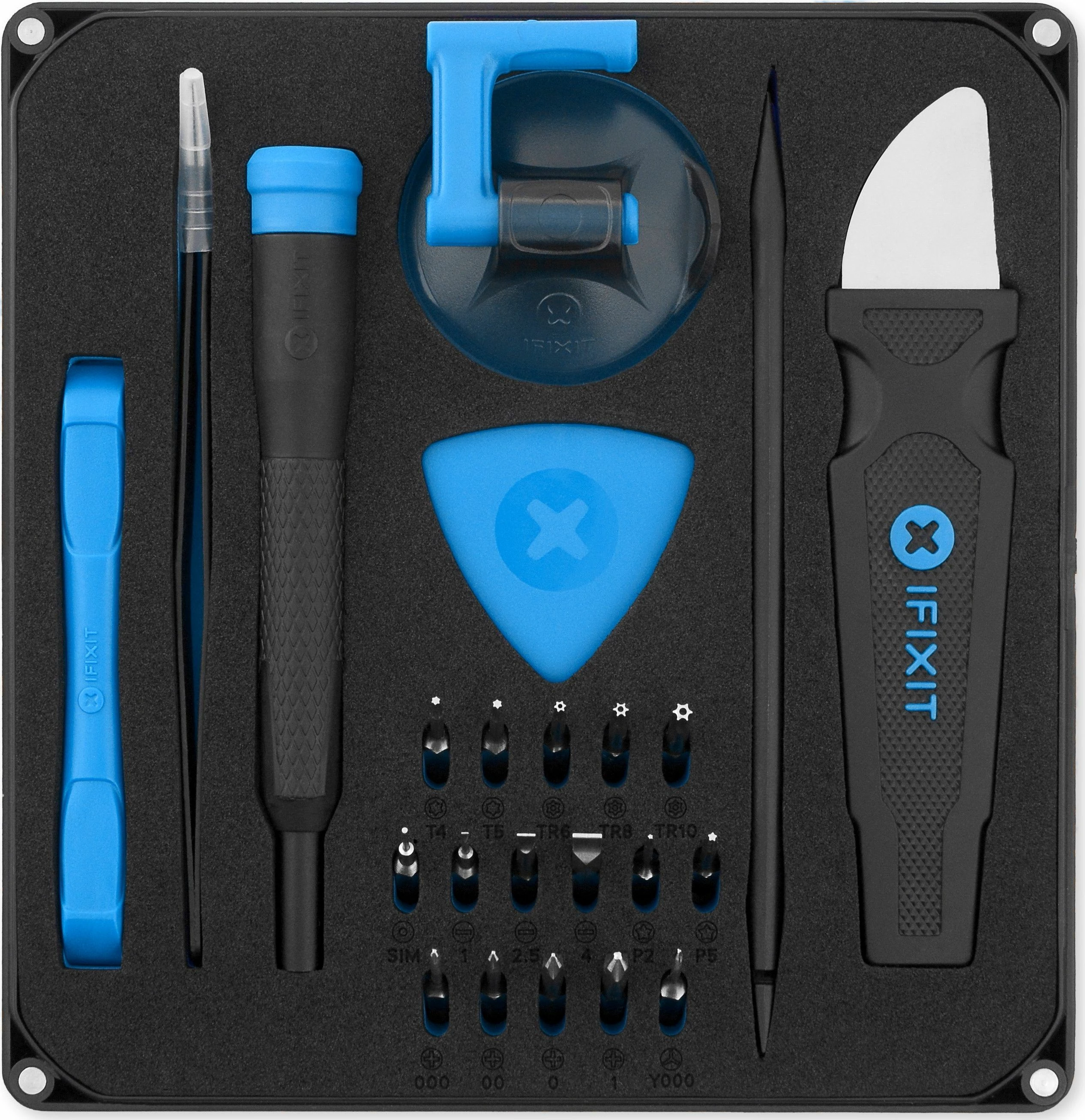 Kit veglash riparimi iFixit EU145348, 25 pjesë, zi/kaltër