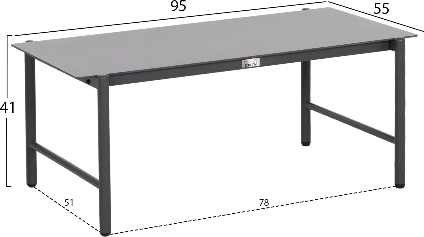 Set lounge për jashtë, 4 ulëse, DEANDRA FH6507.01, metal & jastëkë, ngjyrë gri