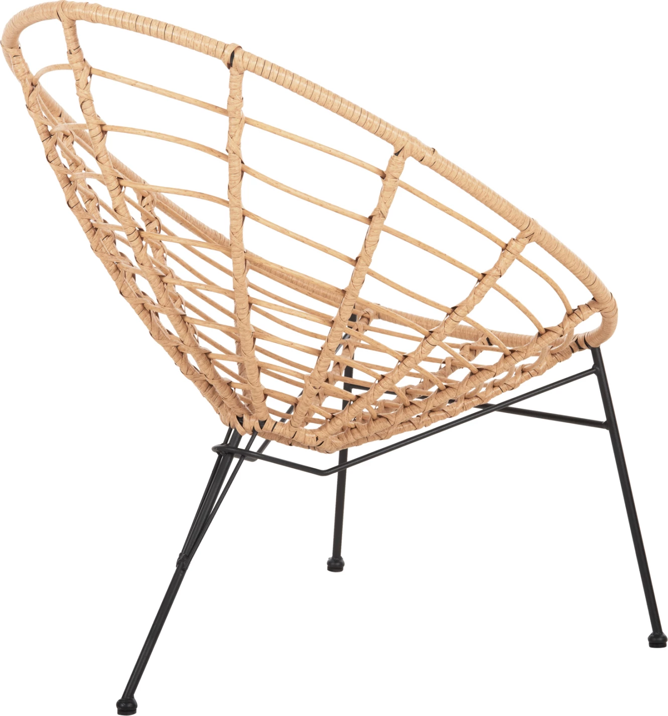 Karrige ALLEGRA lloj foleje, FH5458.11, metal i zi, thurje beix, 73x78x88H cm