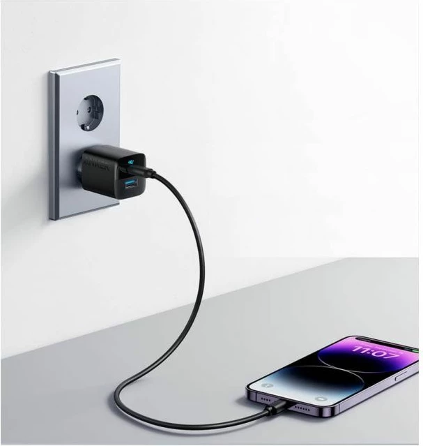 Karikues ANKER 323 A2331G11, 33W, 1x USB-C + 1x USB-A, i zi