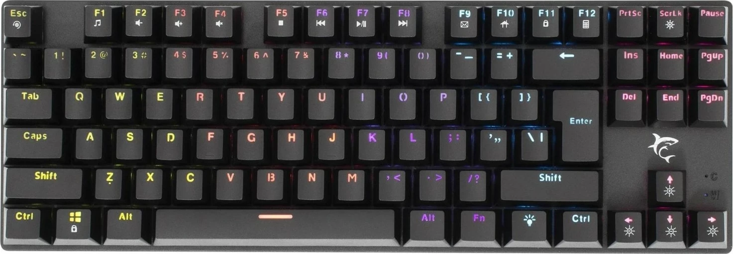 Tastierë mekanike White Shark Commandos GK-2106, RGB, wireless, English (US), e zezë