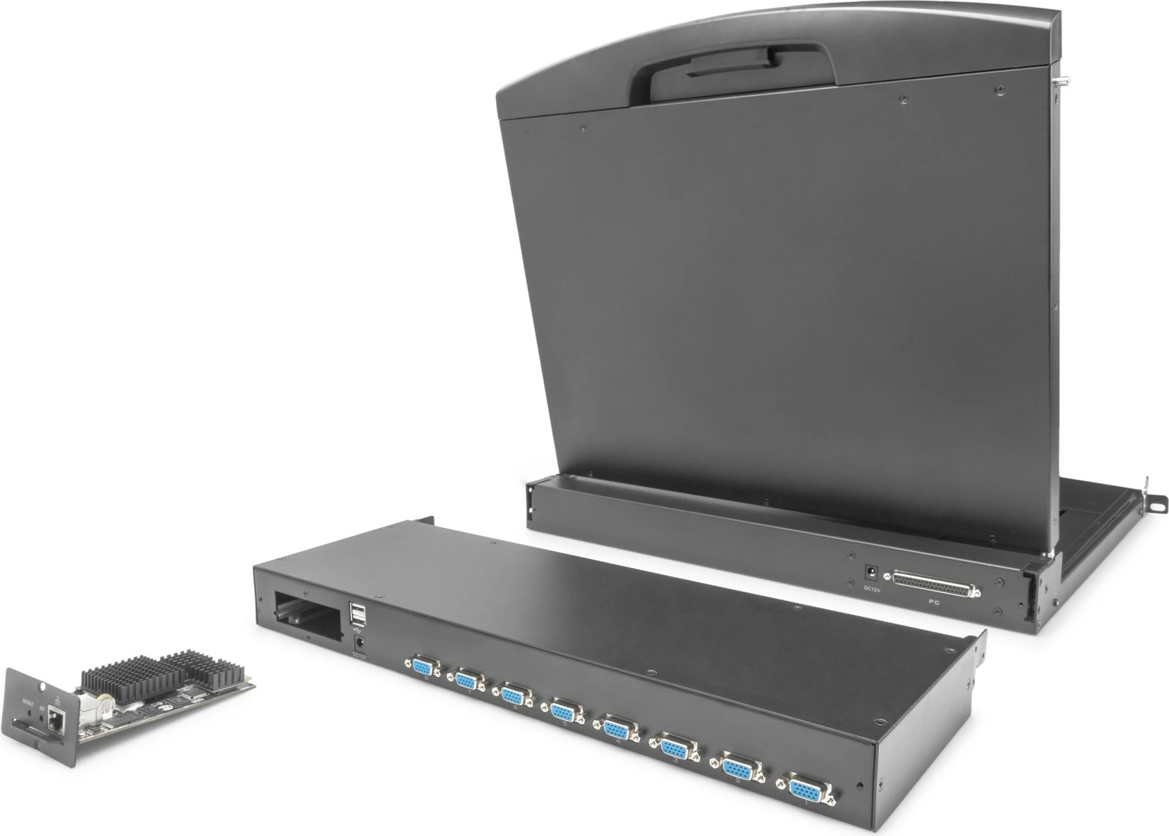 KVM switch Digitus 8-port, modular, i zi