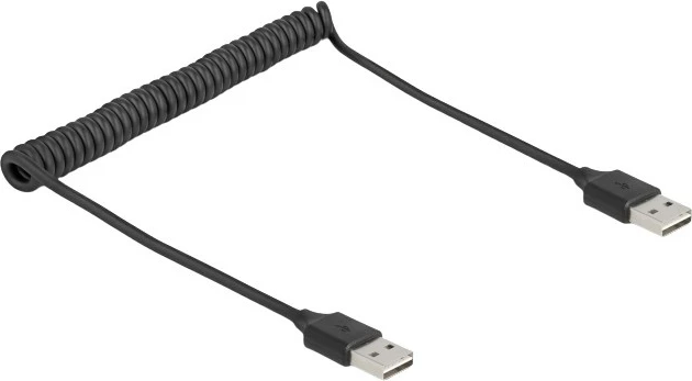 Kabëll USB 2.0 DeLOCK EASY-USB Type-A mashkull-mashkull, 0.8m, i zi