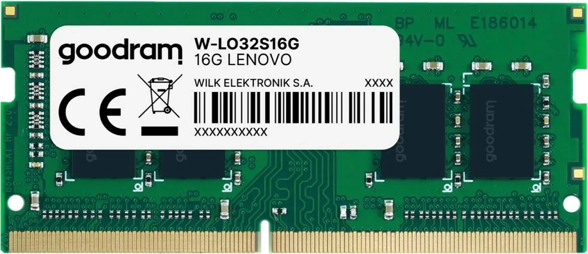 RAM Memorje GoodRam W-LO32S16G, DDR4, 16GB, 3200 MHz, SO-DIMM, për Lenovo