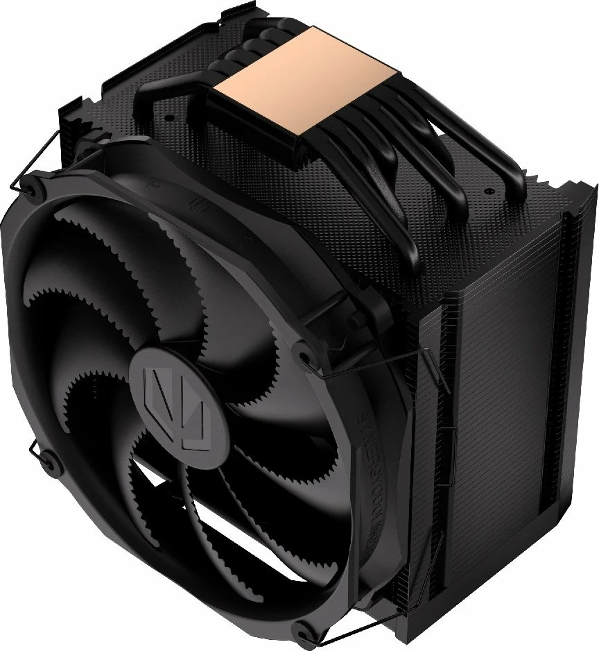 Ftohës CPU Endorfy Fortis 5 Black EY3A013, 140mm PWM, 220W TDP, 6 tuba nxehtësie, i zi