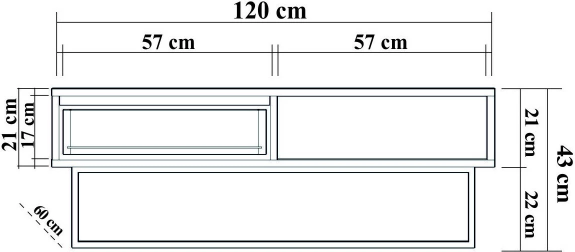 Set mobiljesh për dhomë dite Skye Decor, Laxus Takım 16, ngjyrë arrë dhe e zezë