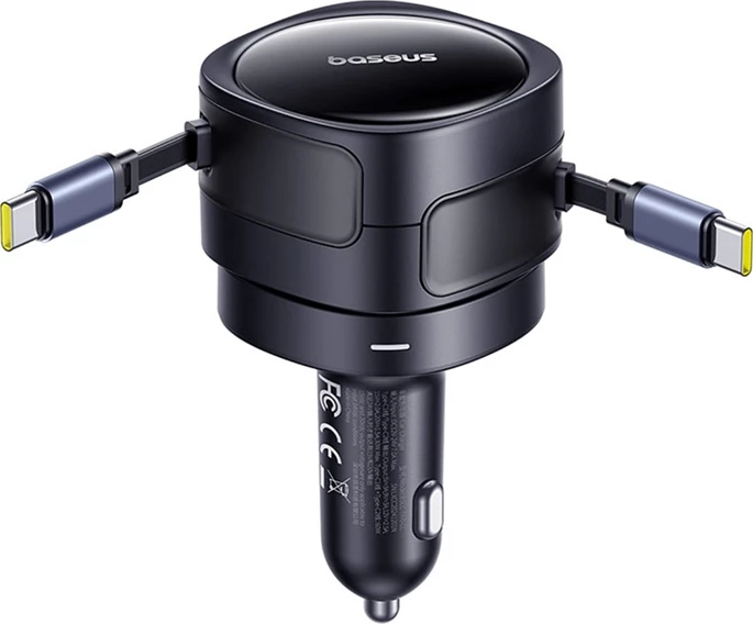 Karikues veture Baseus Enjoyment Max me 2 kabllo USB-C, 60W, Zi