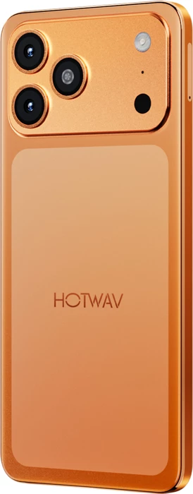 Celular HOTWAV A17 Pro Max 4GB/128GB 6.75" 120Hz Android 15, Dual SIM/SD, USB-C, portokalli