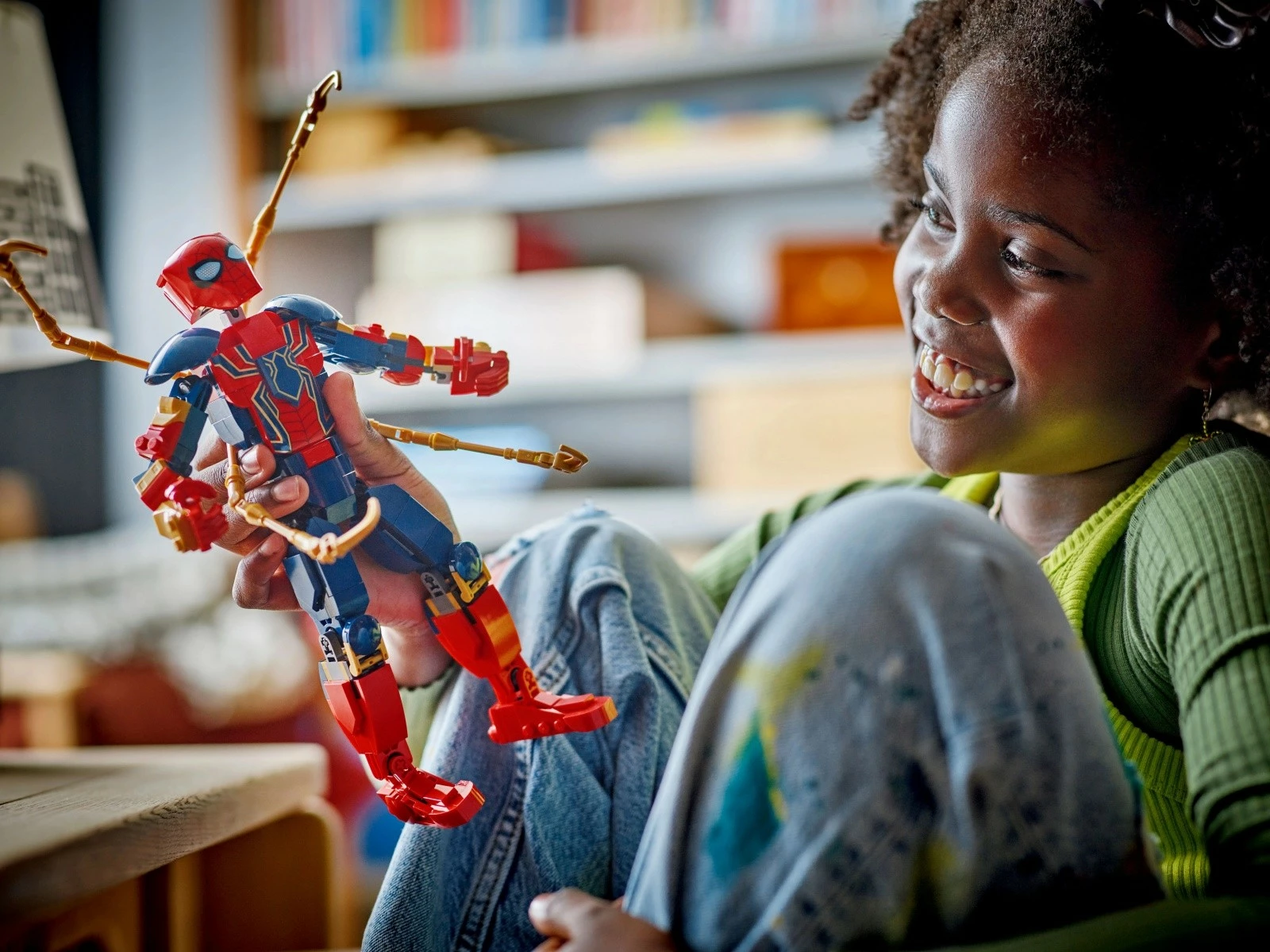 Set LEGO Marvel Super Heroes 76298 Iron Spider-Man, 303 pjesë, për fëmijë 8+, Plastikë