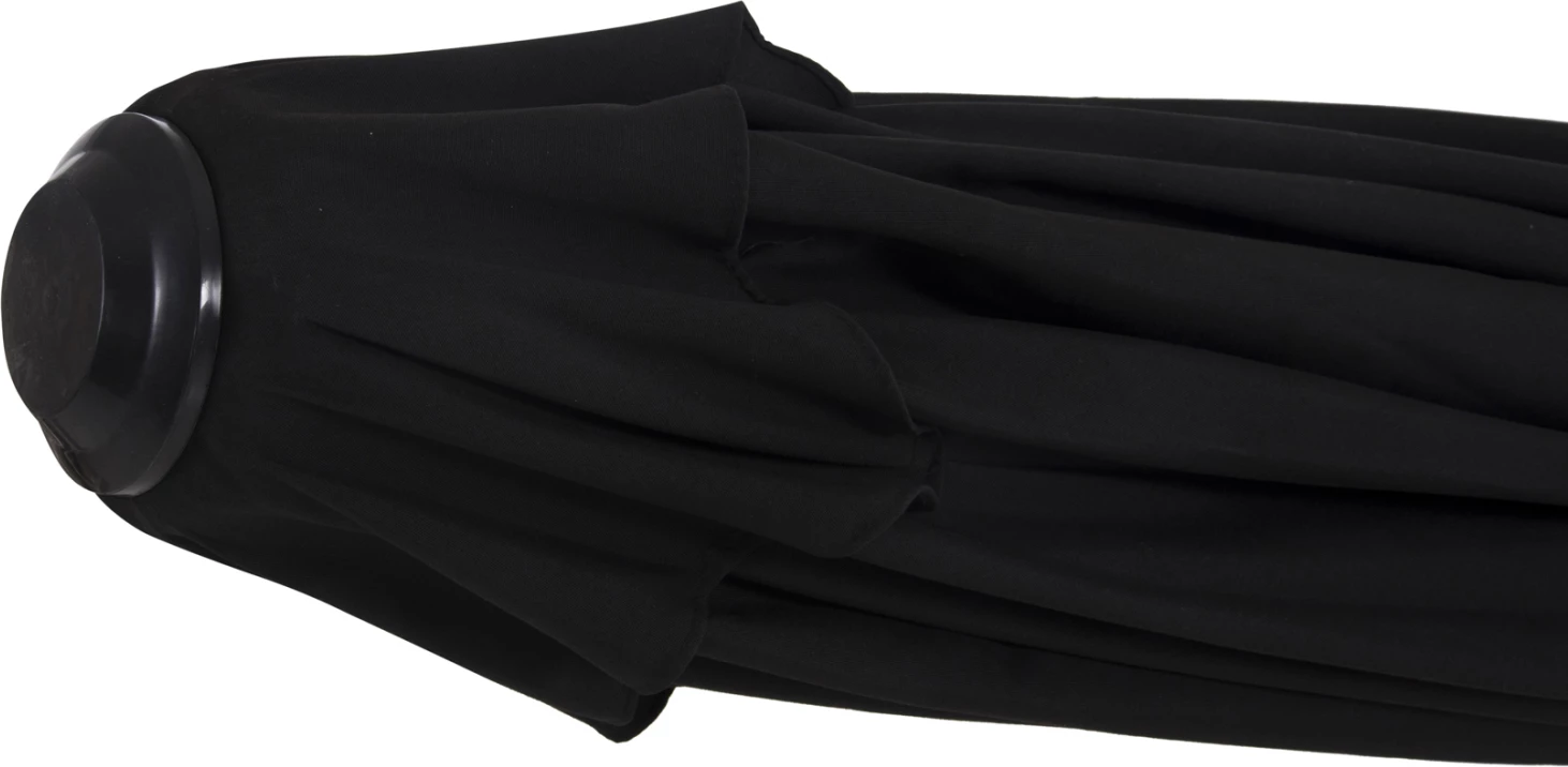 Çadër profesionale ALU 2.20x2.20 pëlhurë e zezë akrilike 8 rreze FH6013.03