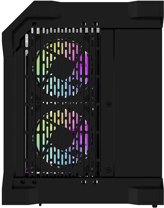 Kasë Darkflash FT350 me 5 ventilatorë ARGB, Mini Tower, e zezë