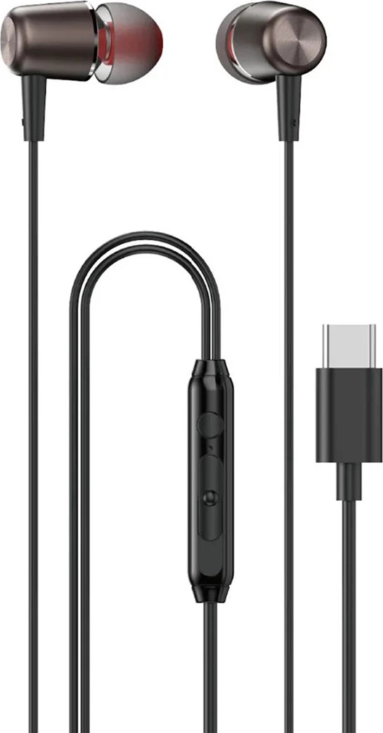Kufje in-ear Dudao X1PROT me kabllo, USB-C, 1.2m, e zezë