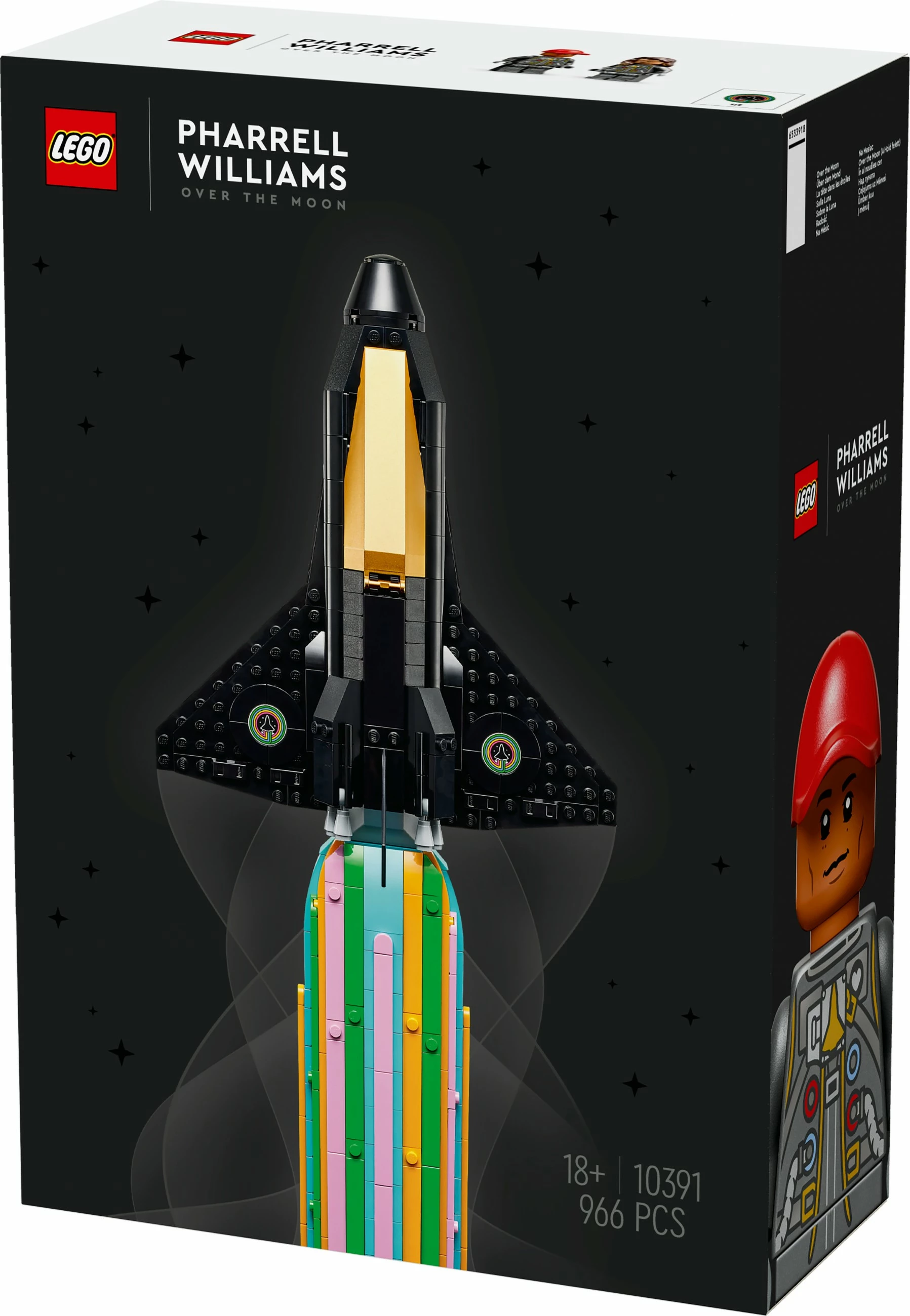 Set ndërtimi LEGO Icons 10391 Pharrell Williams Over the Moon, 966 pjesë, multikolor