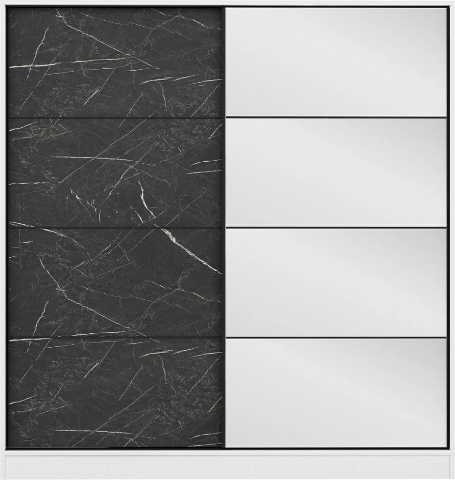 Dollap Skye Decor, ngjyrë e bardhë dhe e zezë, 3968