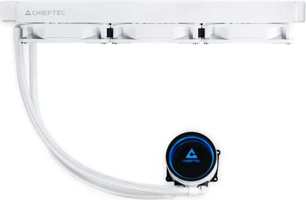 ftohës uji AIO për CPU, Chieftec Iceberg 360, CLC-360-RGB-W, radiator 360mm, A-RGB/PWM, 3x120mm, e bardhë