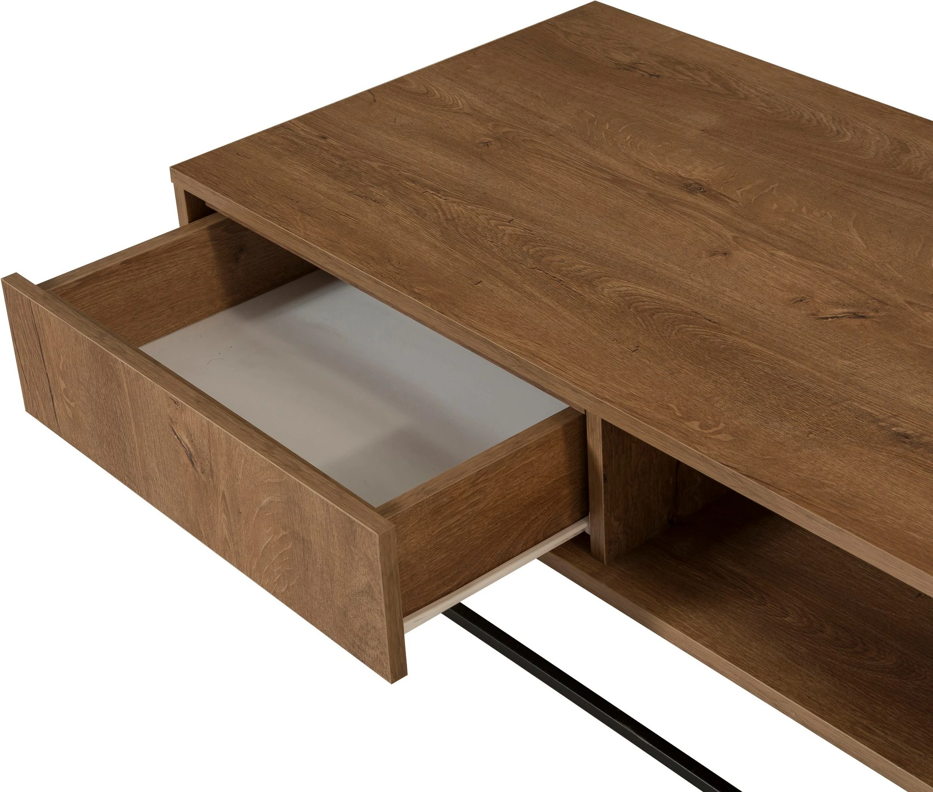 Set mobiljesh për dhomë dite Skye Decor, Laxus Takım 8, ngjyrë arre dhe e zezë