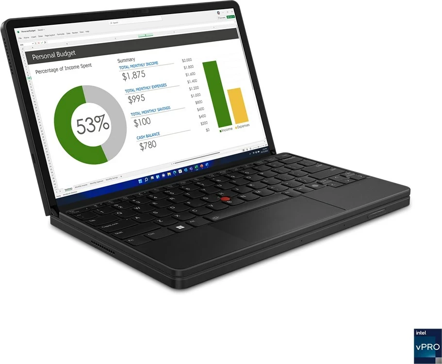 Laptop Lenovo ThinkPad X1 Fold, 16.3", Intel Core  i7, 32 GB RAM, 1TB SSD, E zezë