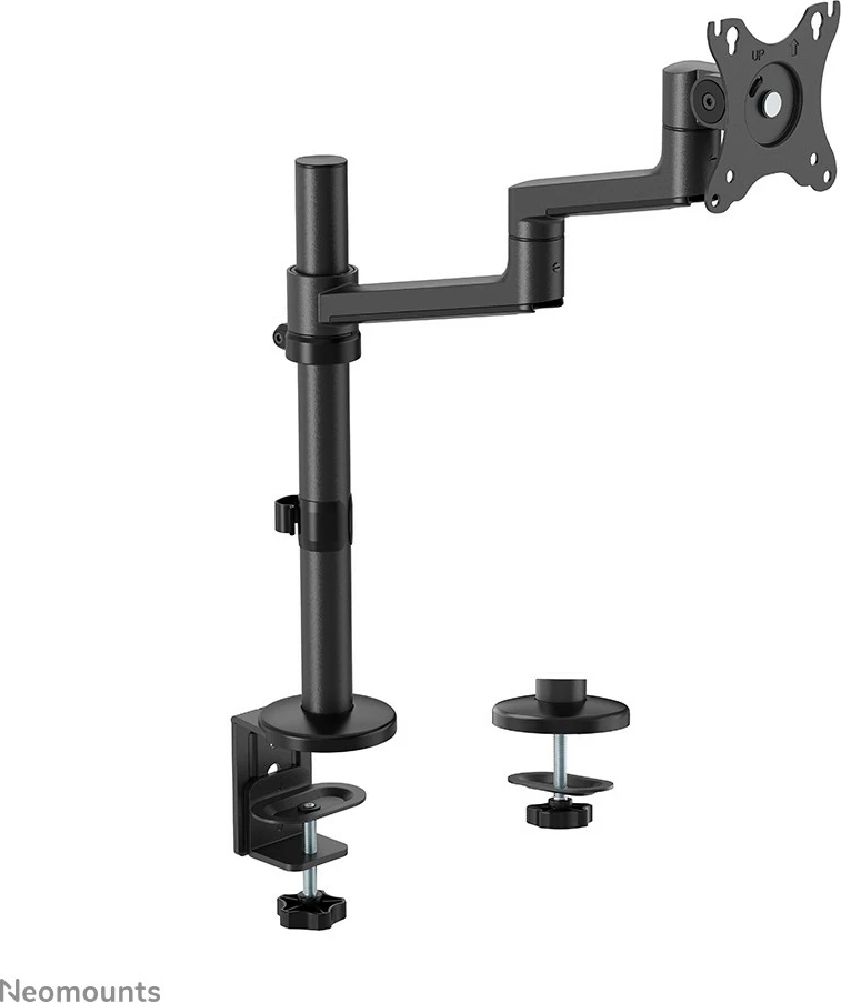 Krah monitori Neomounts DS60-425BL1, 17-27 inç, kapëse/gromet, 8 kg, e zezë