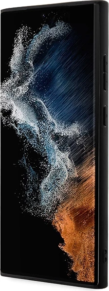 Mbështjellës BMW Leather Stamp Tricolor për Samsung Galaxy S23 Ultra, i zi