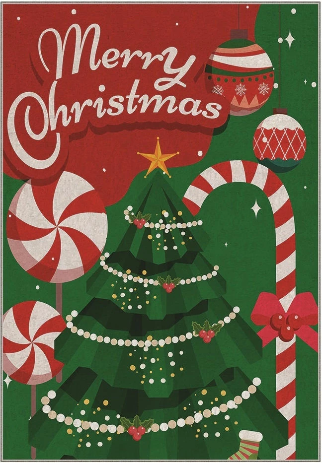 Qilim velvet për festat e fundvitit, shumëngjyrësh, 160x230cm, Asr - Crpt - 5