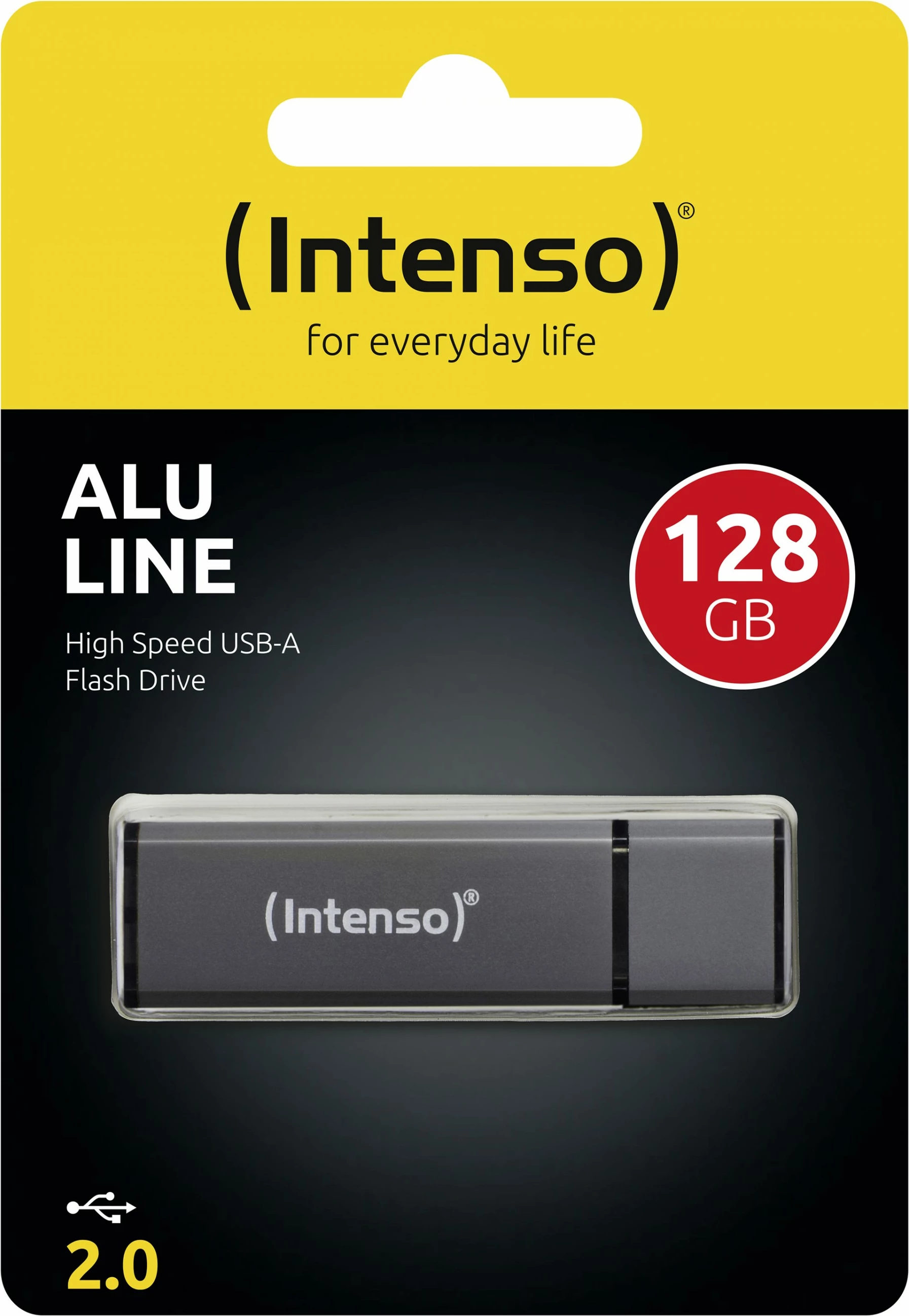 USB flash Intenso 128GB, USB 2.0, alumini, anthracite