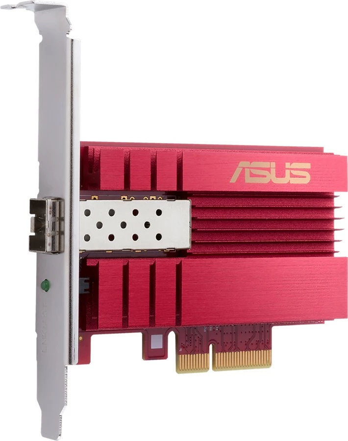 Kartë rrjeti ASUS XG-C100F, PCI Express, 10Gbps, Fiber, e kuqe
