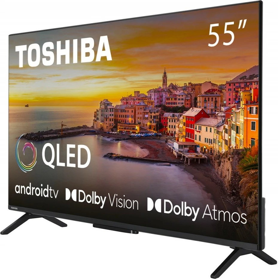 Televizor QLED Toshiba 55QA2363DG, 55 inç, Ultra HD/4K, Android TV, i zi