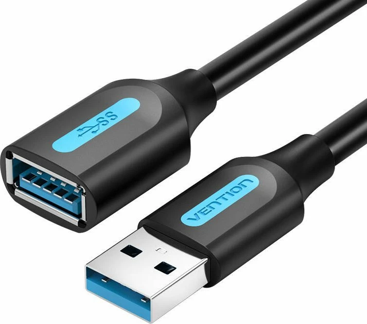 Kabl USB-A zgjatues Vention CBHBH, USB 3.0, 2 m, i zi