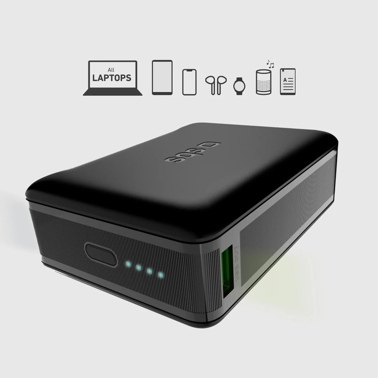 Powerbank SBS 20000mAh 65W PD AFC me USB-C/USB-A, e zezë