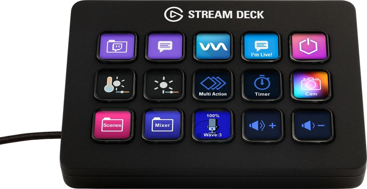 Kontroller Elgato Stream Deck MK.2, 15 butona, 118mm, 84mm, e zezë