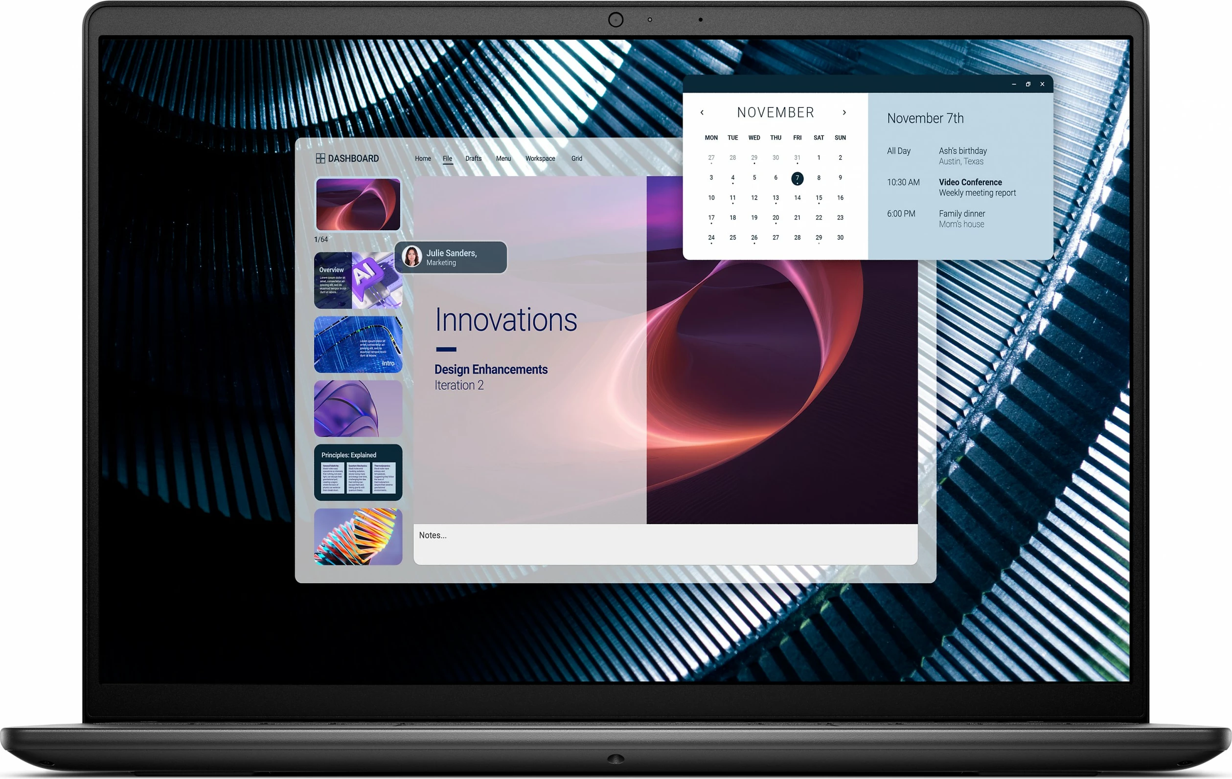 Kompjuter Dell Pro 14 Essential PV14250, C5-120U, 16GB, 512GB SSD, 14 inç, Windows 11 Pro, zi