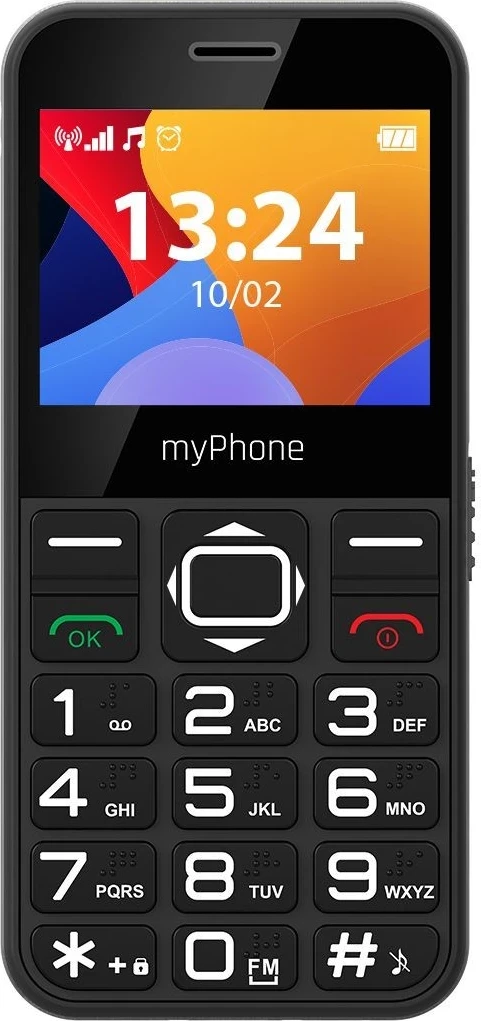 Celular myPhone Halo 3, memorje e brendshme 32MB, ngjyrë e zezë