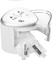 Mprehës elektrik lapsash GENIE PS 120, me bateri AA, transparent/bardhë