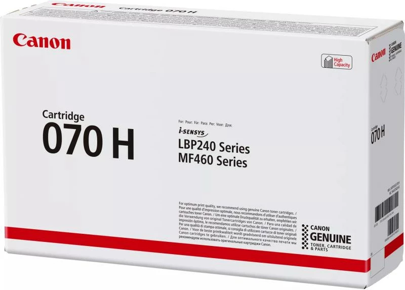 Toner Canon Cartridge 070 H 5640C002 rendiment i lartë deri 23,700 faqe e zezë