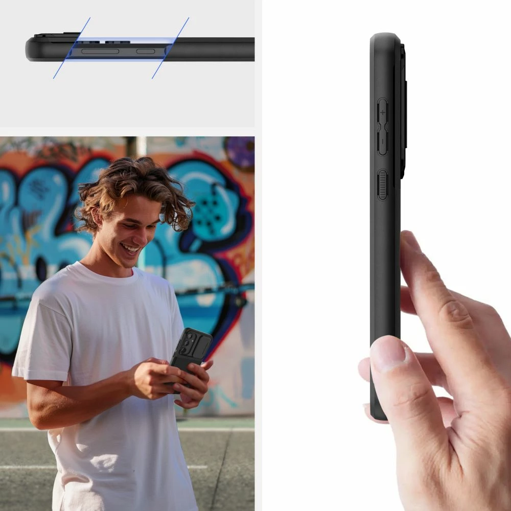Mbështjellës Tech-Protect Velar Cam+ për Samsung Galaxy A55 5G, i zi
